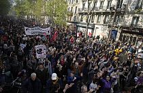 مسيرة جماهيرية في باريس، فرنسا، 1 مايو 2023
