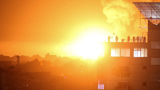Intercambio de ataques aéreos entre Israel y Palestina