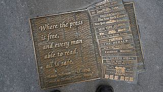 Freedom of the Press sculpture