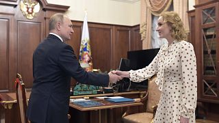 Vlagyimir Putyin és Maria Lvova-Belova