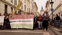 Акция протеста в Будапеште