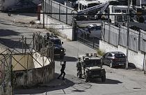 Un véhicule militaire israélien à Naplouse en Cisjordanie, le 4 mai 2023.