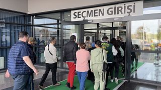 Hollanda'da Türk göçmenler oy kullanıyor