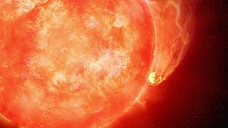 Gökbilimciler ilk defa bir sönen bir yıldızın gezegeni yutmasını gözlemledi