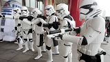 Résztvevők a Star Wars világnapja alkalmából rendezett tajpeji eseményen