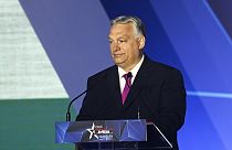 Il primo ministro ungherese Viktor Orbán alla Cpac di Budapest