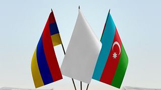 پرچم جمهوری آذربایجان و ارمنستان 
