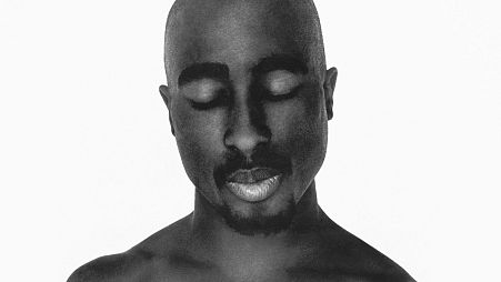 Tupac Shakur photographed by Michel Haddi 
