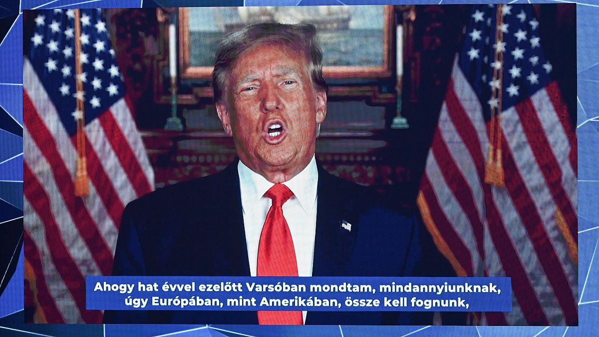  Trump volt amerikai elnök videóüzenete a CPAC Magyarország konzervatív konferencián