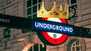 The London Underground's new logo for the coronation