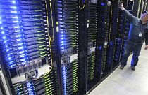 Computer servers that store users' photos and other data at the Facebook site in Prineville Ore, Oct. 15, 2013. 
