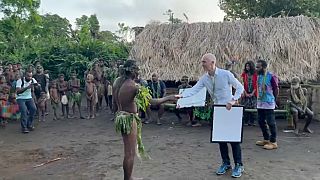Auf der Insel Vanuatu während der Krönung von König Charles III