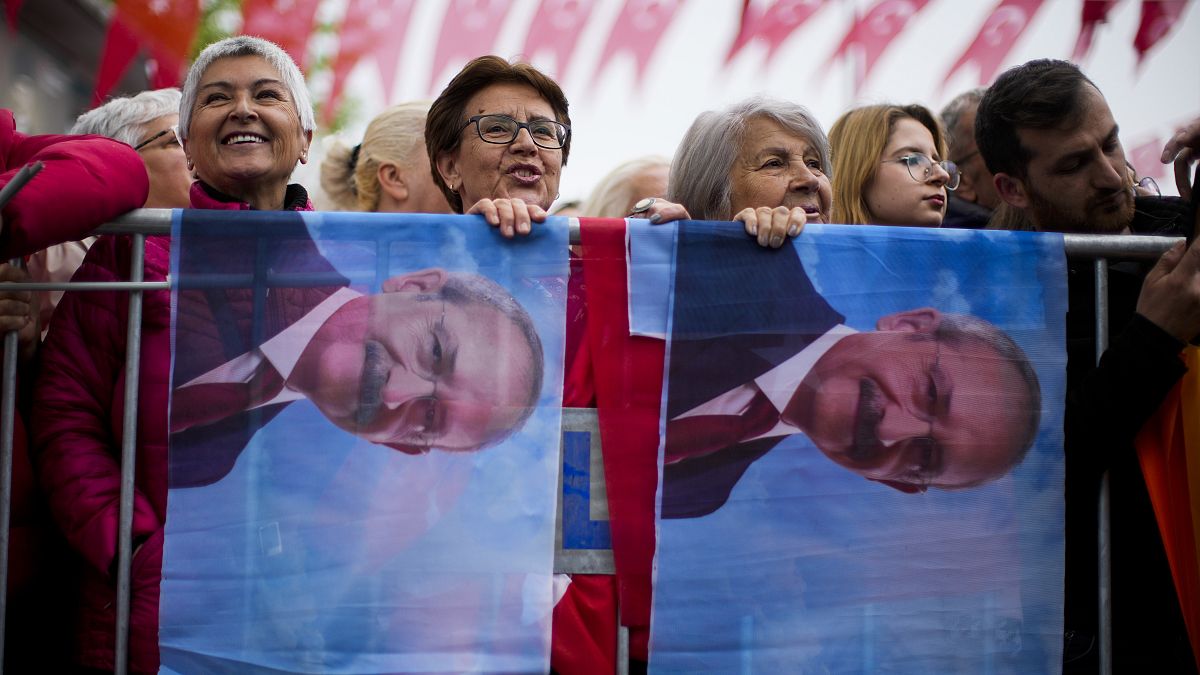 تجمع انتخابي كمال كيليتشدار أوغلو مرشح التحالف الوطني للرئاسة التركية في تكيرداغ، تركيا