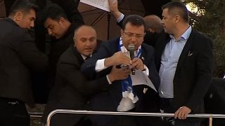İstanbul Büyükşehir Belediye Başkanı Ekrem İmamoğlu'na Erzurum'da saldırı