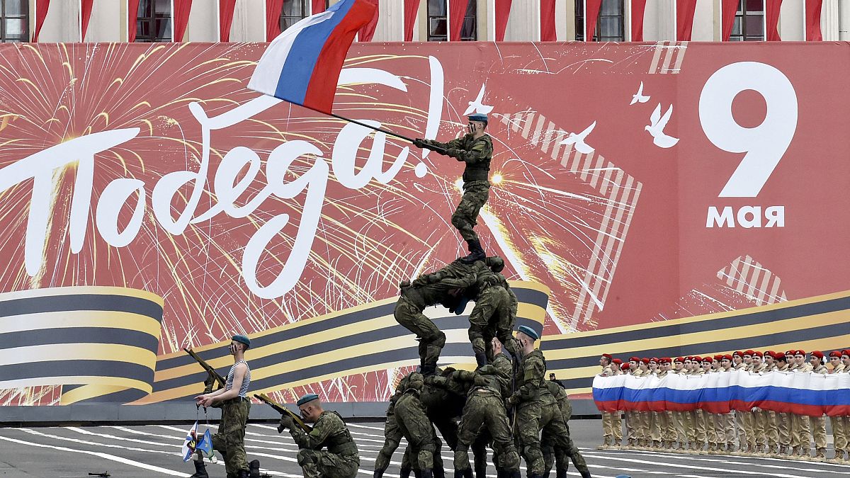 Generalprobe für die Militärparaden in Russland am 9. Mai 2023