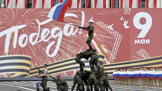 Generalprobe für die Militärparaden in Russland am 9. Mai 2023