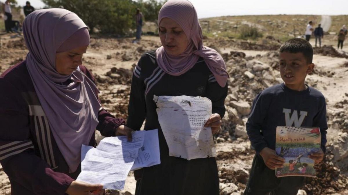 تخریب یک مدرسه فلسطینی در کرانه باختری به دست نظامیان اسرائیلی