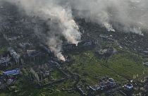 Дым над Бахмутом. 26 апреля 2023 года