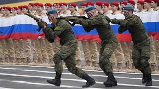 Генеральная репетиция военного парада ко Дню Победы в Санкт-Петербурге. 7 мая 2023 года