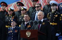 بوتين خلال كلمة ألقاها في الساحة الحمراء بمناسبة يوم النصر 