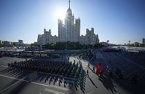 El desfile del 'Día de la Victoria' en la plaza Roja de Moscú para celebrar el fin de la Segunda Guerra Mundial