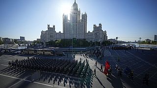 Russlands Militärparade am 9. Mai 2023 in Moskau