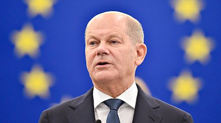 "None of us wants to go back to the time when the law of the jungle reigned in Europe," German Chancellor Olaf Scholz told the European Parliament.