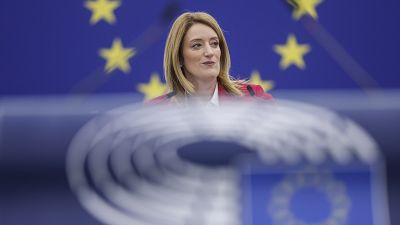 La présidente du Parlement européen Roberta Metsola