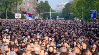 تظاهرات در بلگراد، پایتخت صربستان
