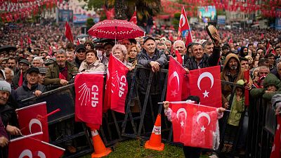 تجمع انتخاباتی طرفداران حزب جمهوری خلق ترکیه