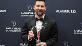 Lionel Messi, premio al deportista del año en los Laureus Sports Awards, en París (Francia), el lunes 8 de mayo de 2023.