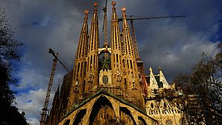 This photo taken Jan. 13, 2010 shows Antoni Gaudi's Sagrada Familia church, an unfinished Barcelona landmark