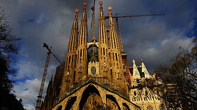 This photo taken Jan. 13, 2010 shows Antoni Gaudi's Sagrada Familia church, an unfinished Barcelona landmark
