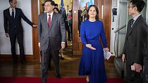 Germany's Foreign Minister Annalena Baerbock and her counterpart, Qin Gang, Foreign Minister of China, Berlin, May 9 2023