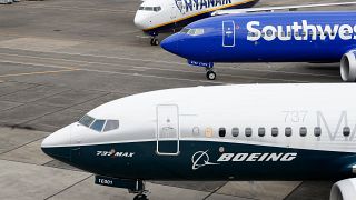  طائرة Ryanair 737-8-200 و ساوثويست آيرلاينز737-8 وطائرة اختبار طيران من طراز بوينغ  737-7 في ولاية سياتل الأمريكية. 2023/02/28 