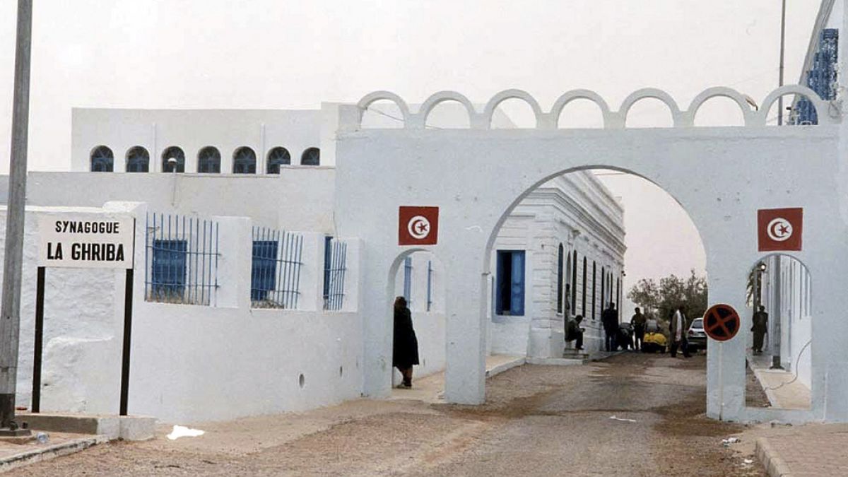 Sinagoga Ghriba, em Djerba, onde foram mortos dois peregrinos durante uma celebração