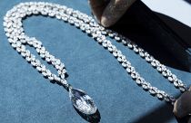 A diamond necklace which belonged to the late Austrian billionaire Heidi Horten