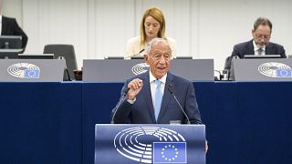 O Presidente de Portugal, Marcelo Rebelo de Sousa, fez o seu segundo discurso no Parlamento Europeu desde que tomou posse, em 2016
