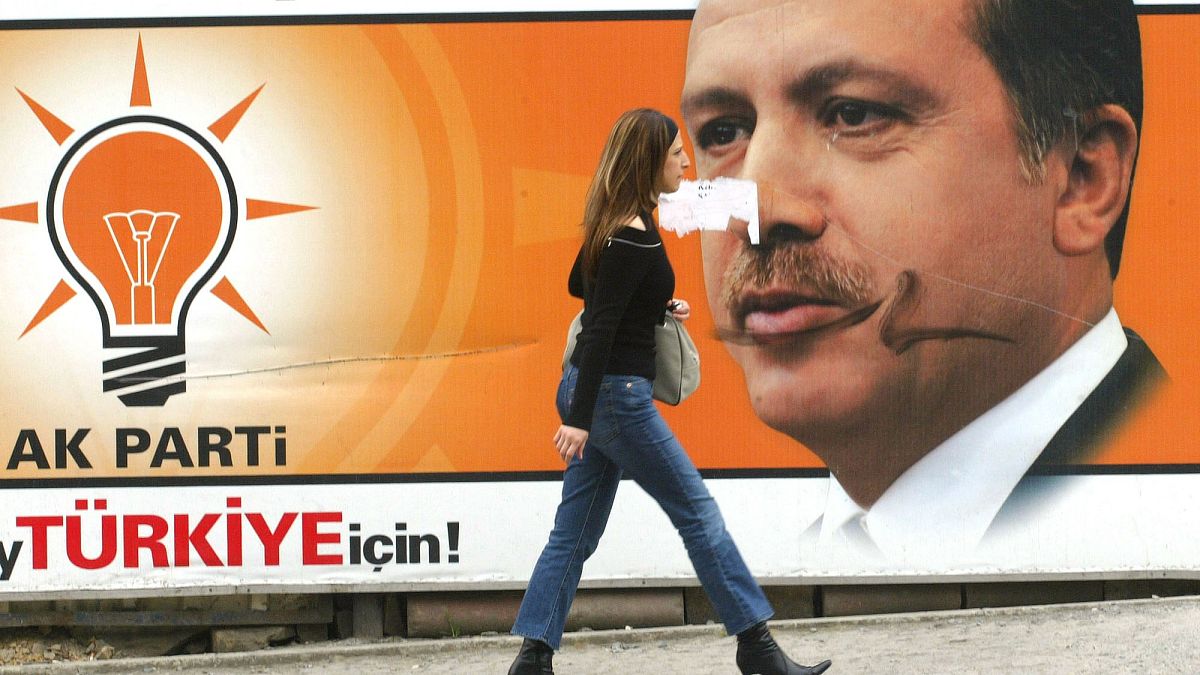 AK Parti ve Recep Tayyip Erdoğan afişi