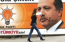 AK Parti ve Recep Tayyip Erdoğan afişi