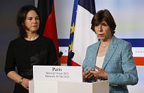Die deutsche Außenministerin Annalena Baerbock war zu Gast in Paris