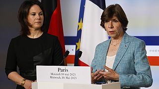 Catherie Colonna et Annalena Baerbock à Paris (10/05/2023)