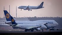 Lufthansa gépek Frankfurtban