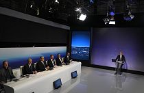 Miniszterelnök-jelölti vita Görögországban, az ERT tévéstúdiójában