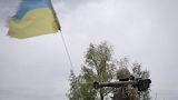 Members of a Ukrainian air-defence unit demonstrate their work near Kyiv on Monday, May 8, 2023. 
