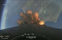 Lanzamiento del cohete Falcon 9 por SpaceX.