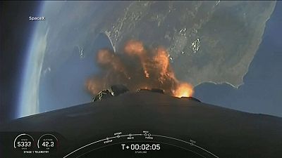 MS Falcon 9 Start von Vandenberg, Kalifornien