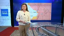 Euronews correspondent Sasha Vakulina reporting on the war in Ukraine. 