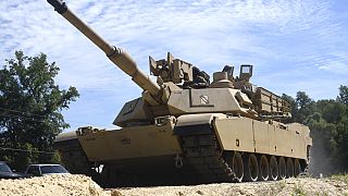 A M1A1 Abrams tank- εικόνα αρχείου