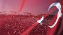 Eine Wahlkampfveranstaltung in Istanbul, Türkei, Sonntag, 7. Mai 2023.